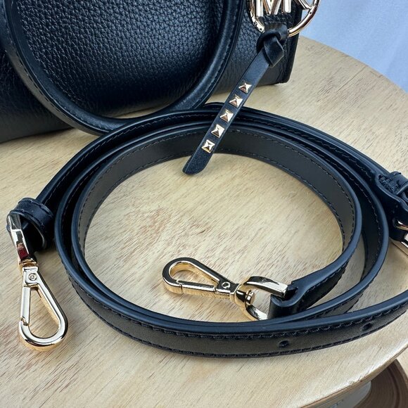 Michael Kors Small Black Pebbled Leather Kris Satchel - Picture 9 of 16